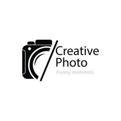 camera photography logo icon vector template.