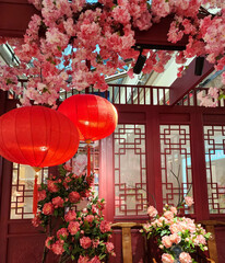 During the Chinese New Year, shops and shopping mall decorates their premises with grandeur. Festive Decorations. Every year whether the economy is thriving or waning, it is a must for businesses