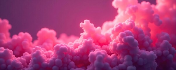 Fototapeta premium Soft pink flames with delicate tendrils of smoke, glowing, flame