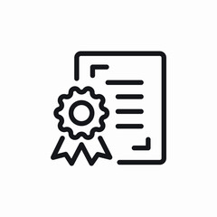diploma certificate icon vector sign