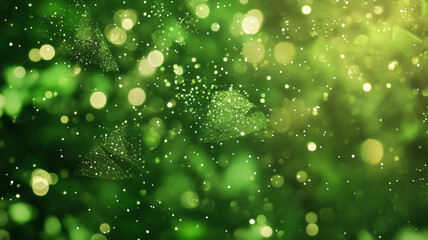 Obraz premium A green background with many small dots