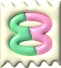 3D Ransom Letter Number 8