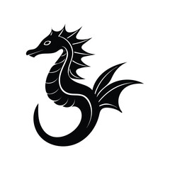 a vector illustration of a sea dragon.