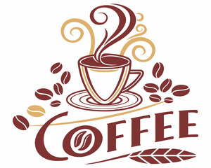 Artisanal Touch in Premium Coffee Logo Art & Illustration