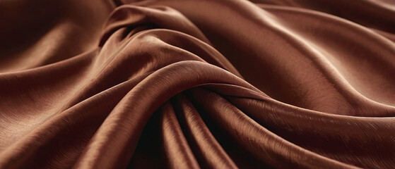 The elegant art of flowing brown fabric.