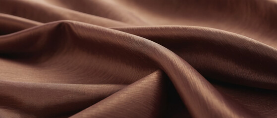 Fototapeta premium The elegant art of flowing brown fabric.