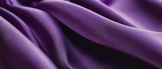 Obraz premium The elegant art of flowing purple fabric.