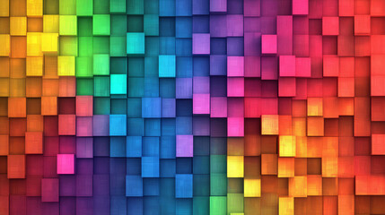 Abstract vector colorful pixelated background, design element