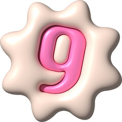 3D Ransom Letter Number 9