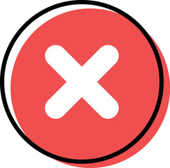 Check mark icon button set. Check box icon with right and wrong buttons and yes or no checkmark icons in green tick box and red cross. Line flat style. Vector illustration. Vector icons