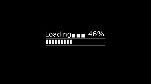 loading bar animation black background