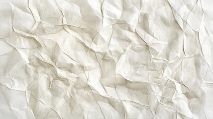 Obraz premium A white paper with a lot of wrinkles and creases