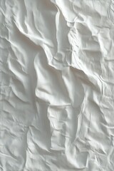 Fototapeta premium Crumpled White Texture Abstract Design for Minimalistic Art and Street Style Backgrounds