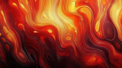 Red Gold Swirl Abstract Wood Pattern Artistic Design Background