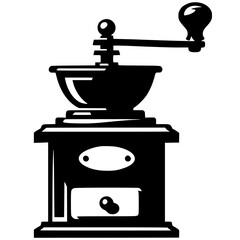 Coffee grinder silhouette