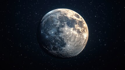 Obraz premium Moon in cosmos