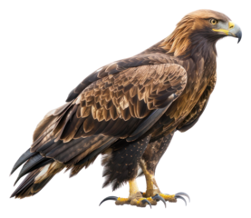 PNG Majestic eagle isolated on white