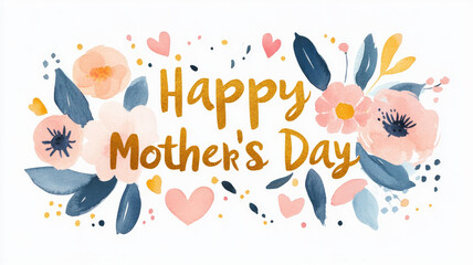 Fototapeta premium A colorful sign that says Happy Mother's Day