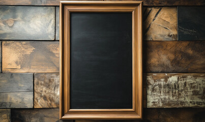 Innovative chalkboard design for menu creation on an elegant framed board, perfect for culinary presentations