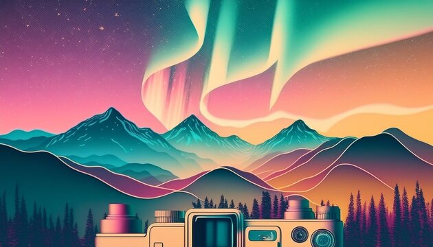Aurora camera illustration
