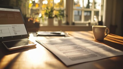 Election rule document on a desk in a minimalist workspace. Featuring concise and clear voter instructions