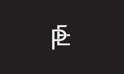 EP, PE, E , P , Abstract Letters Logo Monogram