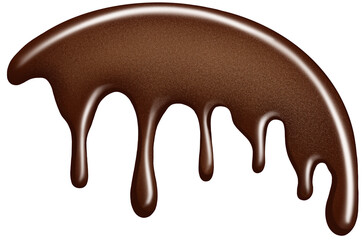 melted chocolate dripping