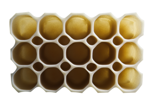 Honeycomb render icon showcasing hexagonal cells, cut out
