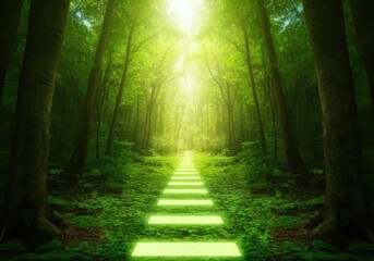 Obraz premium path in the forest