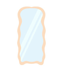 Abstract Mirror Illustration – Modern Minimalist Aesthetic