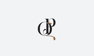QP, PQ, P , Q , Abstract Letters Logo Monogram