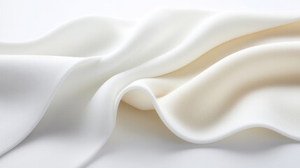 Obraz premium Elegant Draped White Fabric Texture for Background and Design Use