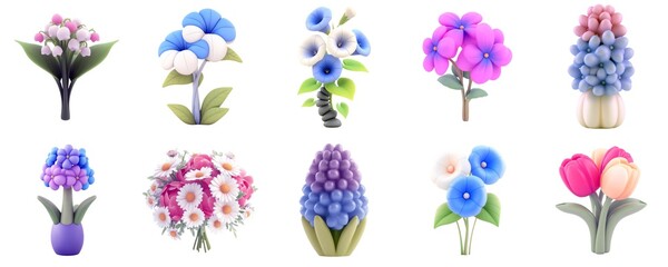 Colorful Floral Arrangements in Unique Designs