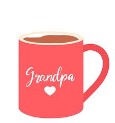 Grandpa family Member Mug – Minimalist Design 