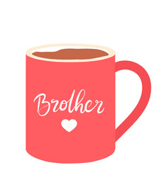 Brother family Member Mug – Minimalist Design 