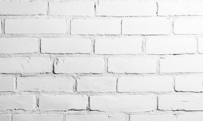 Fototapeta premium Classic white brick wall accented with minimalistic black details, embodying timeless chic and urban elegance