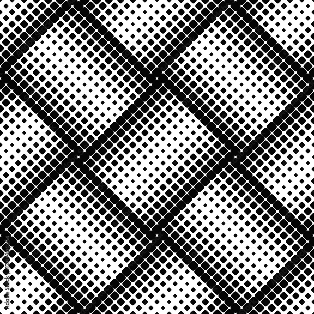 Poster geometrical black and white square pattern background design