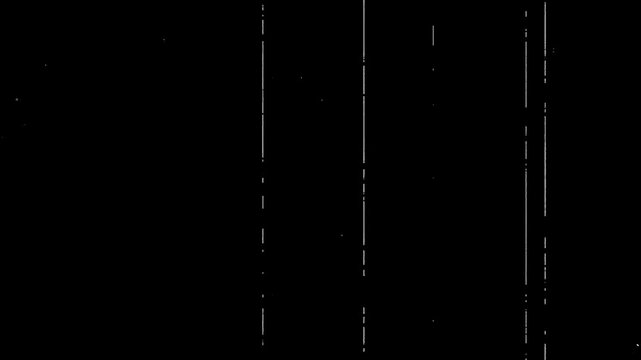 Vintage film overlay, scratched old film texture, dust and noise, cinematic imperfections, subtle flickering lines, aged filmstrip effect on a transparent background