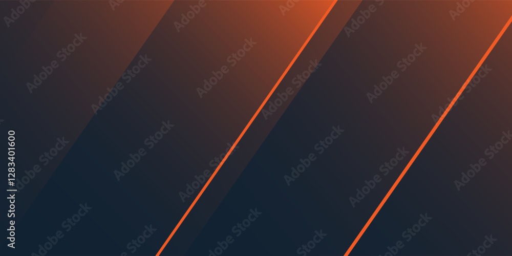 Poster dark abstract lowly lit gradient surface texture - slanted lines pattern with lights, 3d effect - wi