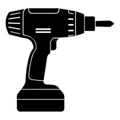 electric drill isolated on white background