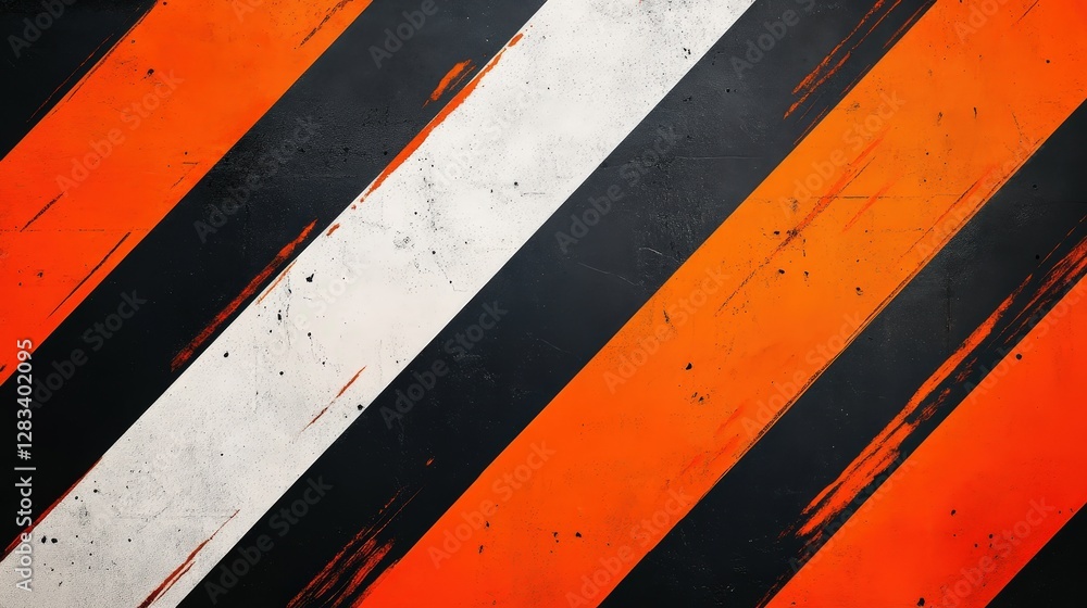 Poster a striped pattern with bold contrasting colors arranged in diagonal lines, creating an eye-catching 