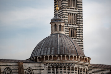 Naklejka premium The beautiful Siena in Tuscany, Italy