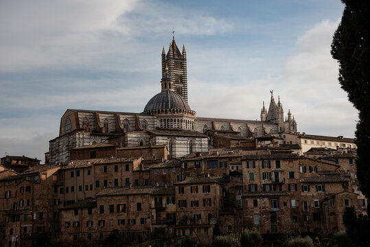 The beautiful Siena in Tuscany, Italy
