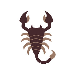 Scorpio in flat style