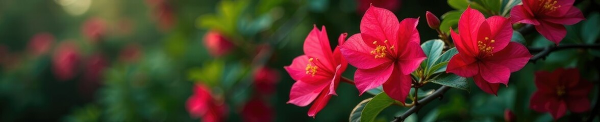 Obraz premium Pisonia Bougainvillea glabra Ti plant with flowers and foliage, pisonia, foliage