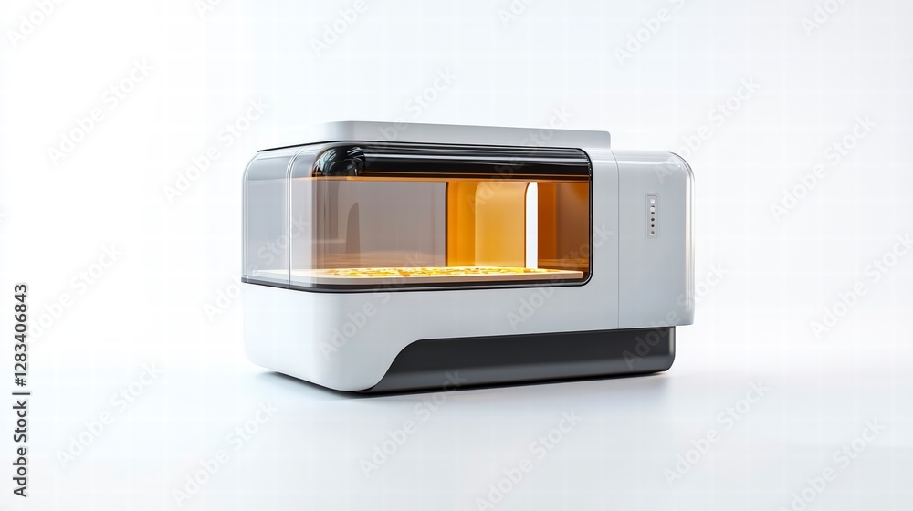 Poster modern tech device: a sleek, modern tech device stands isolated, its clean lines and innovative desi