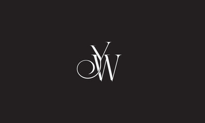 YW, YW, Y , W , Abstract Letters Logo Monogram