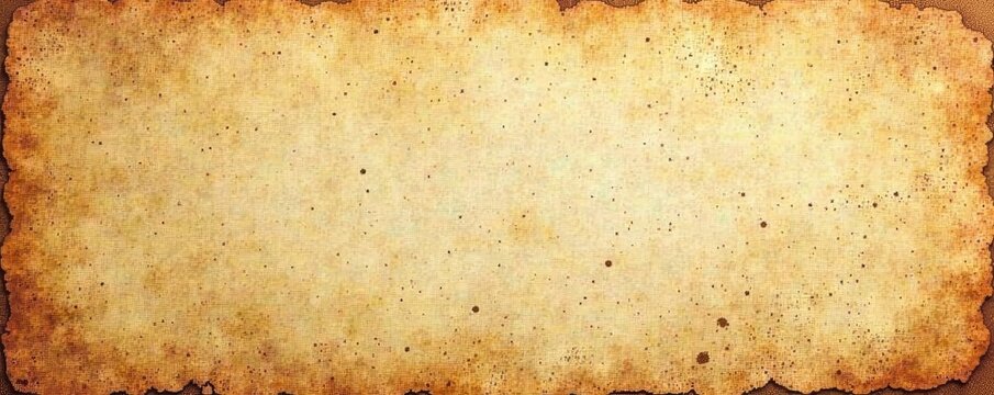 Distressed vintage paper with tea stain and aged edges, worn paper, nostalgic background, tea stains