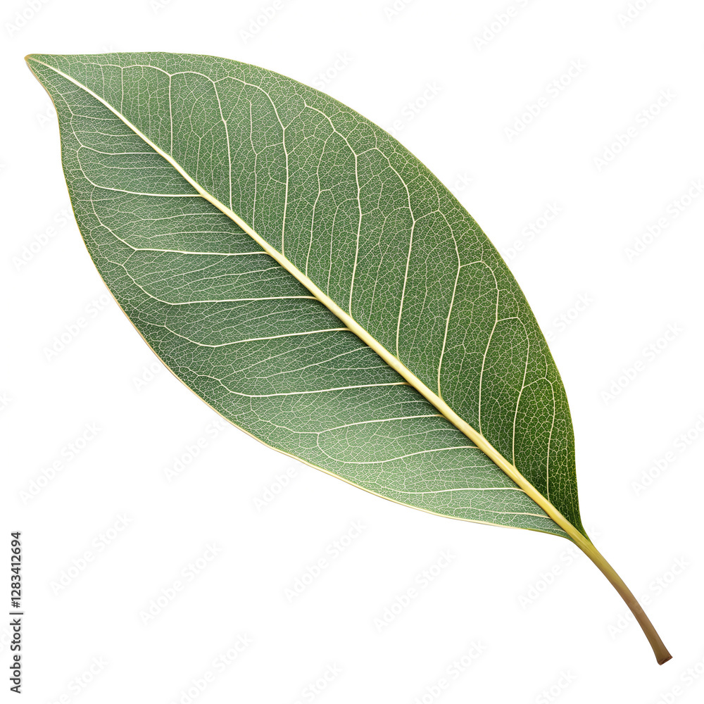 Poster eucalyptus leaf isolated on transparent background – generative ai