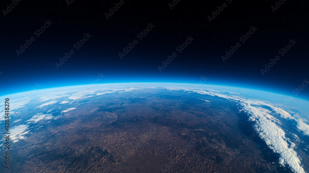 Aufkleber from a lofty vantage point, a breathtaking panorama reveals a soft blanket of clouds enveloping rugg